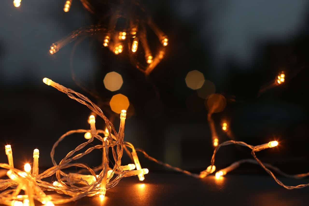 christmas light close up photo